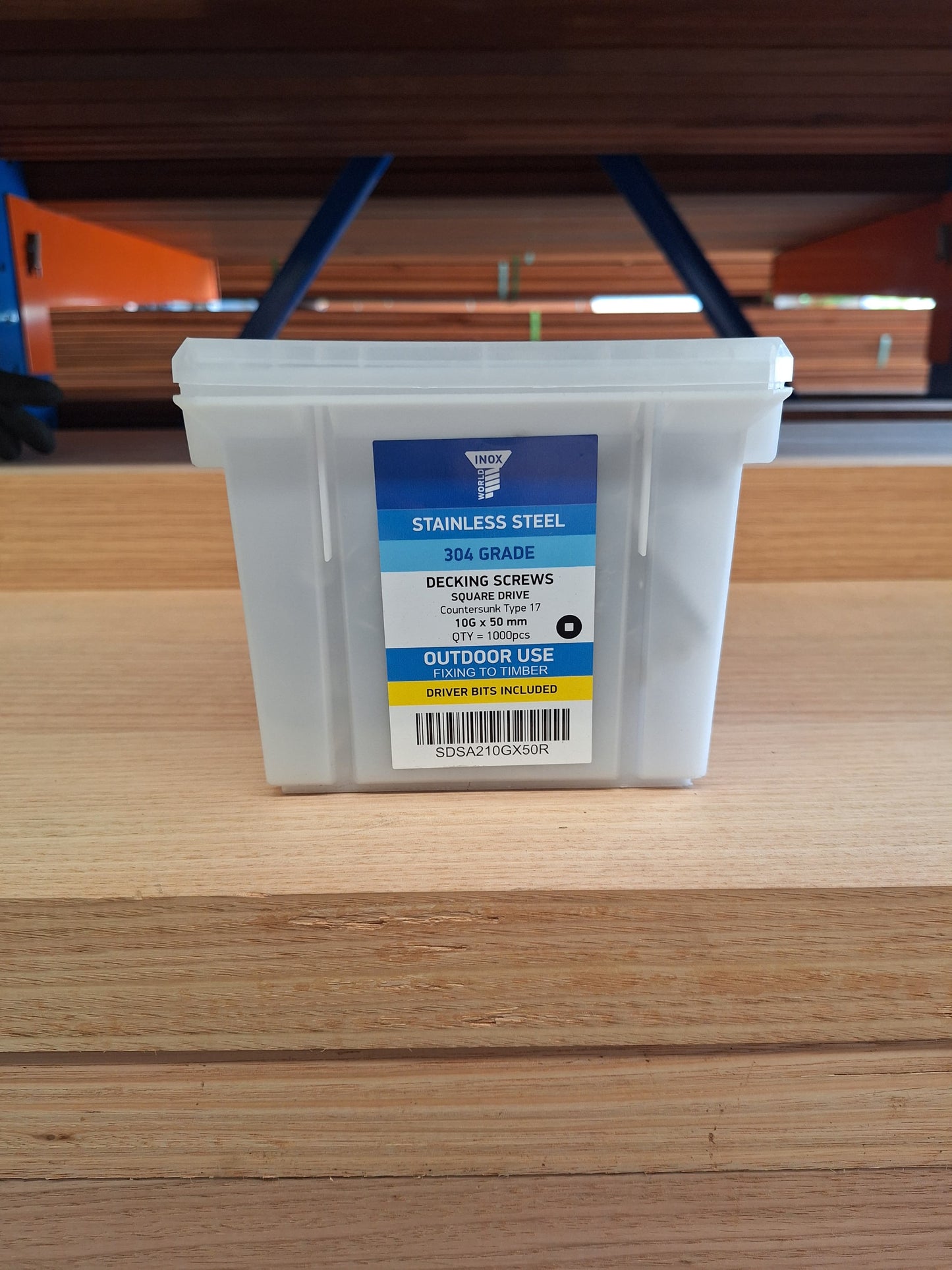 Inox 10Gx50mm Decking Screws