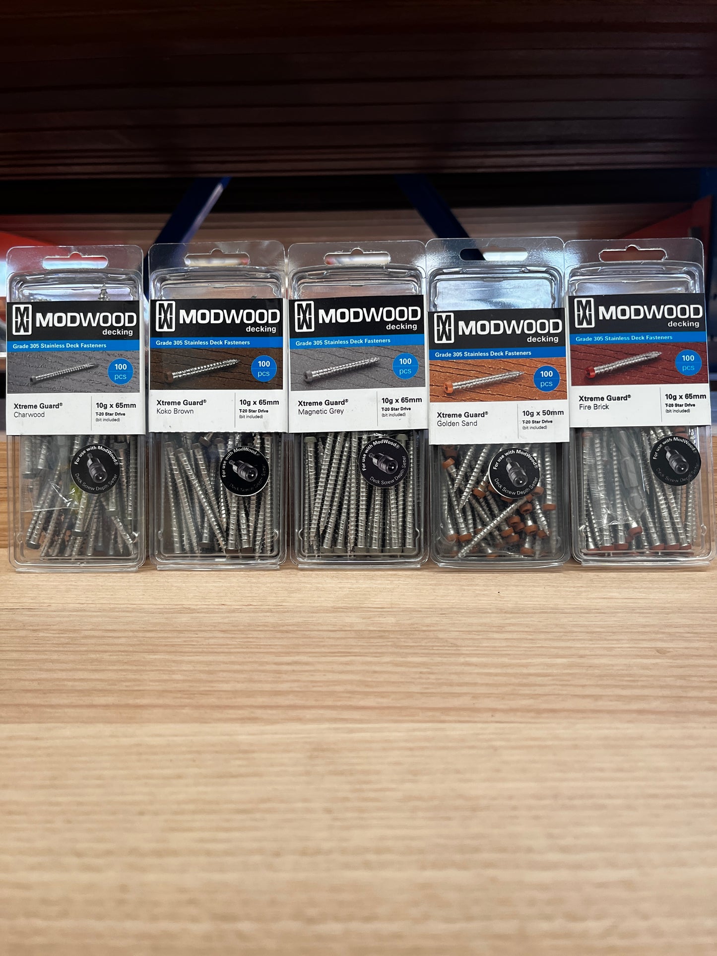 Modwood Decking Screws 10g x 65mm (Fire Bricks)