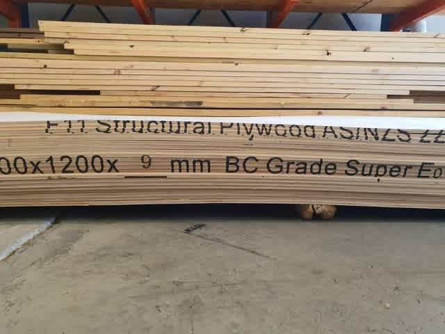 BC Grade 9mm Structural Plywood F11