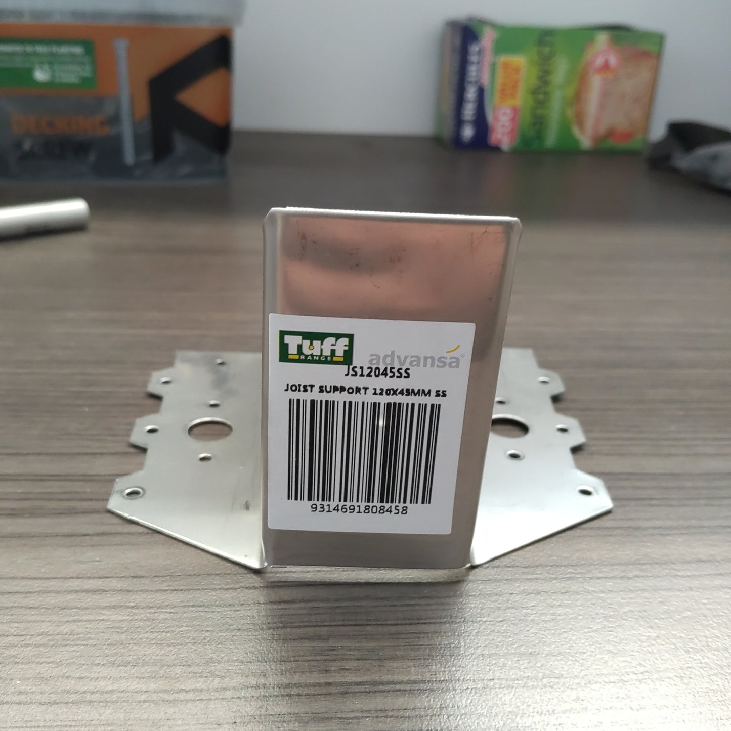 Tuff Joist Support 120x45mm SS (JS12045SS)