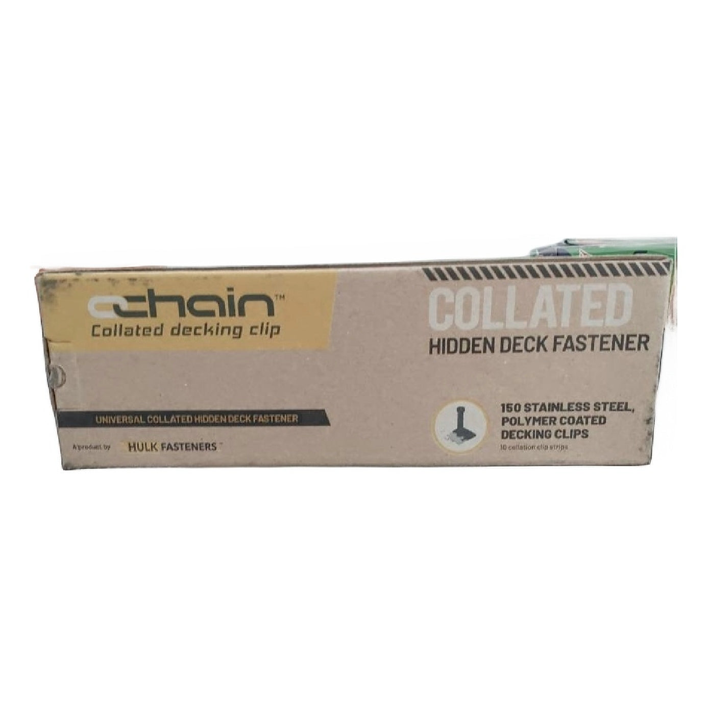 Hulk Fasteners Chain Collated Decking Clip - Metal