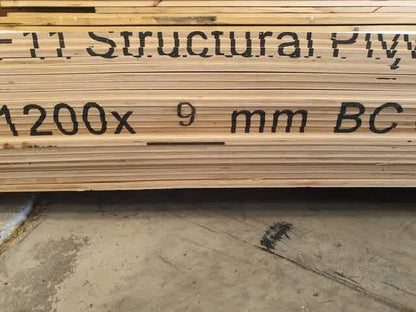 BC Grade 9mm Structural Plywood F11