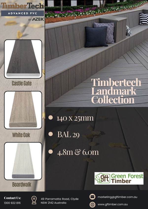 TIMBERTECH LANDMARK COLLECTION 140 x 25mm made in USA – Green Forest Timber
