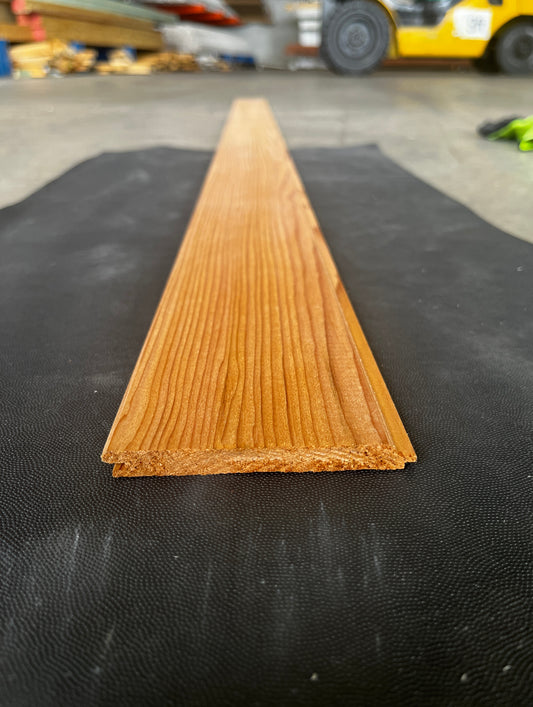 WESTERN RED CEDAR LINING BOARD 86 x 9mm (V Joint) *Price Per Linear Metre*