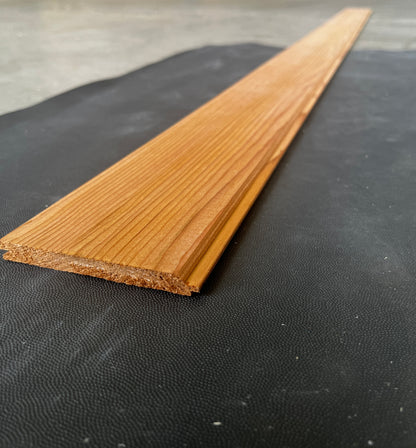 WESTERN RED CEDAR LINING BOARD 86 x 9mm (V Joint) *Price Per Linear Metre*