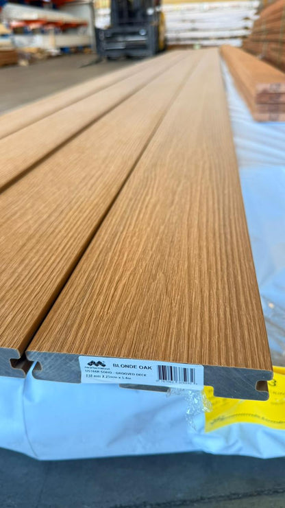 NewTechWood SOHO Blonde Oak 138x25mm 5.4m