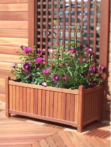 Bangkirai Planter box Victorian (Flat Pack) 49 x 100 x 49 cm