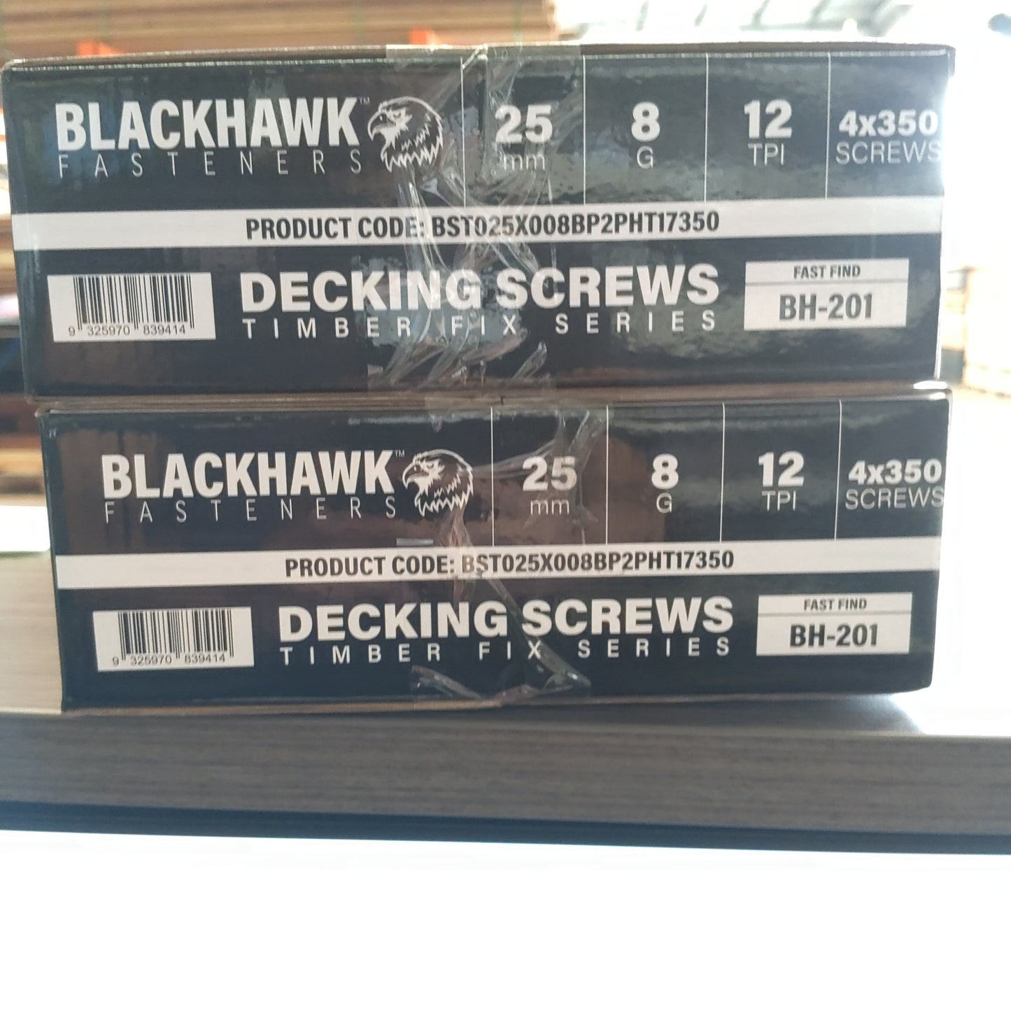 Blackhawk Fasteners 8Gx25mm Timber Screws - 350pcs (BH-201)