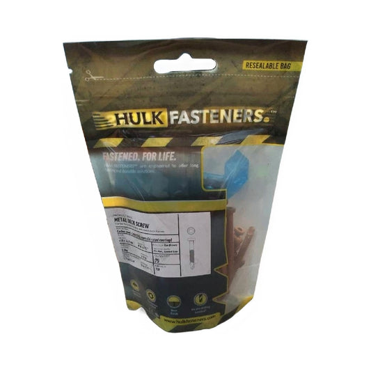 Hulk Fastener Colored Metal Deck Screw - Tan Brown (75pcs)