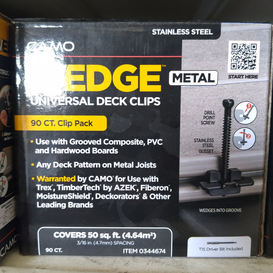 Camo Wedge Clip - 90pcs (Metal)