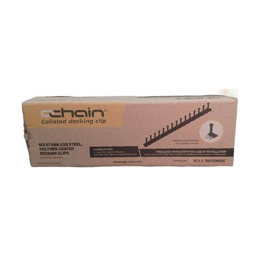 Hulk Fasteners Chain Collated Decking Clip - Timber