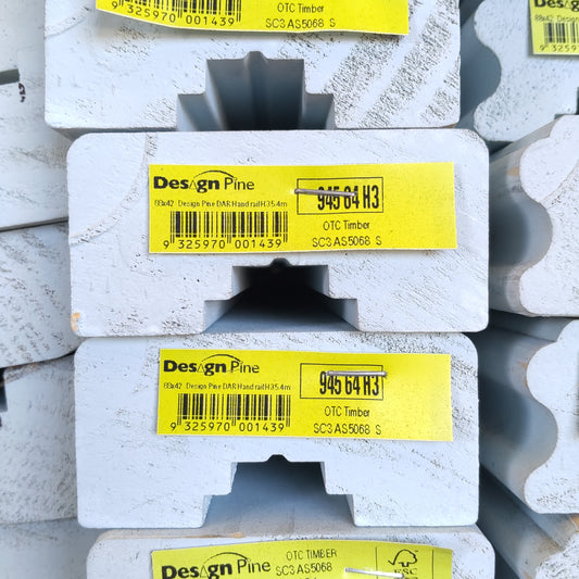 Pre Primed Handrail 88x42 DAR H3