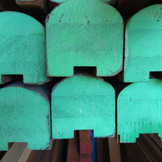 Merbau 66x66 BREAD LOAF HANDRAIL FINGER JOINT